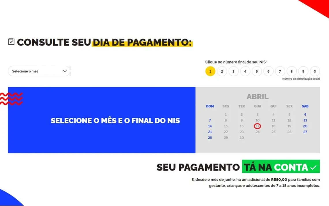 benefício social, auxílio financeiro, programa de assistência