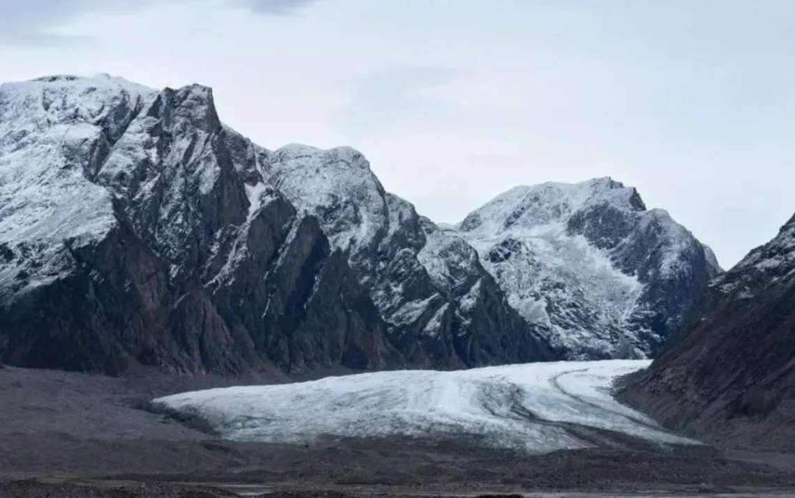 camadas, de gelo, rios, de gelo, áreas, glaciais;